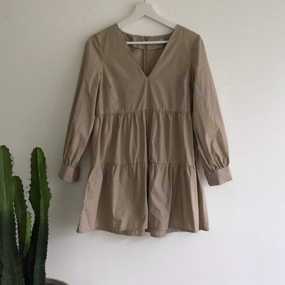 Nude asos dress